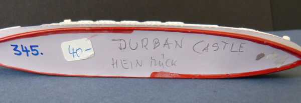 Hein Mück Modell des Passagierschiff Durban Castle - Union Castle Line !