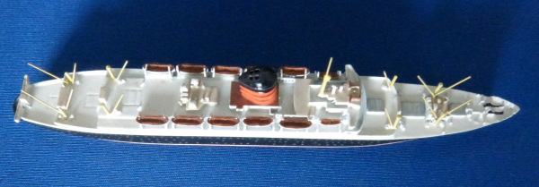 Albatros Modell des Kreuzfahrtschiff Saxonia der britischen Cunard Line
