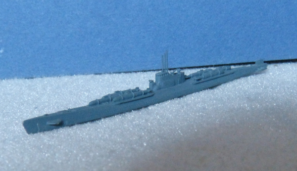 Helge Fischer Modell 1 : 1250 U Boot I 36 mit Kaiten - Japanische Marine