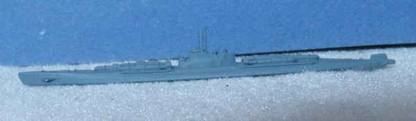 Helge Fischer Modell 1 : 1250 U Boot I 36 mit Kaiten - Japanische Marine