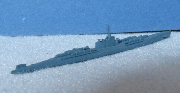 Helge Fischer Modell 1 : 1250 U Boot I 36 mit Kaiten - Japanische Marine