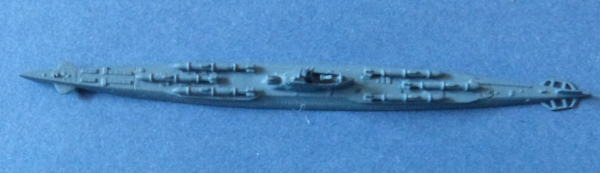 Helge Fischer Modell 1 : 1250 U Boot I 36 mit Kaiten - Japanische Marine