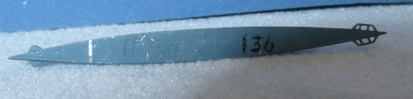 Helge Fischer Modell 1 : 1250 U Boot I 36 mit Kaiten - Japanische Marine