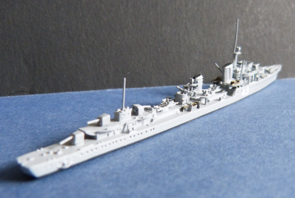 Ship Model German Second World War Destroyer Z 20 - 22 , 1:1250 !