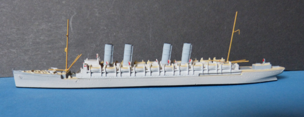 Ship Model Steamer Liner Kaiser Wilhelm der Grosse as Troop Ship - 1 : 1250