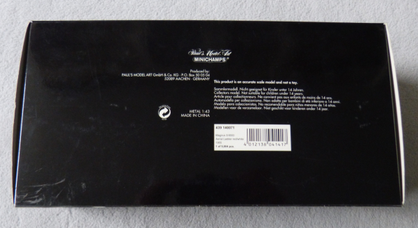 Minichamps Modell 1:43 - Feuerwehr Stuttgart Magirus Deutz S 6500 - 1955  OVP !