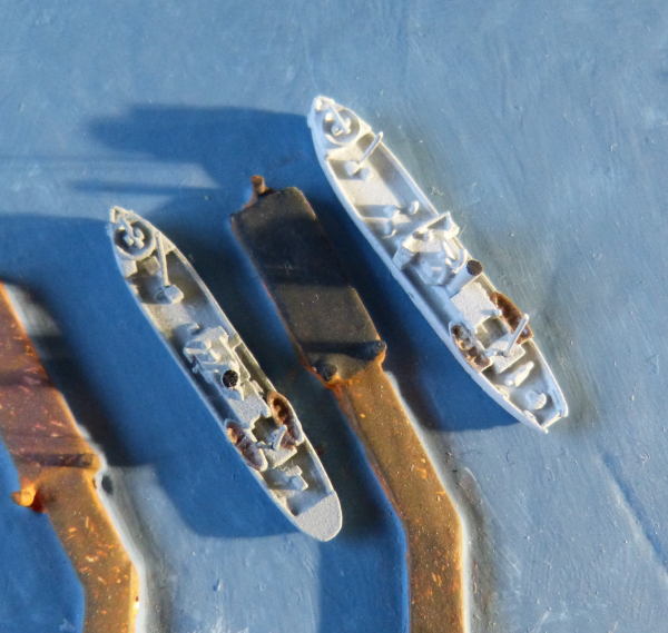 2 Hai Ship Models 1:1250 German Navy Training Ship Hugin & Beowolf - Imperial Navy !