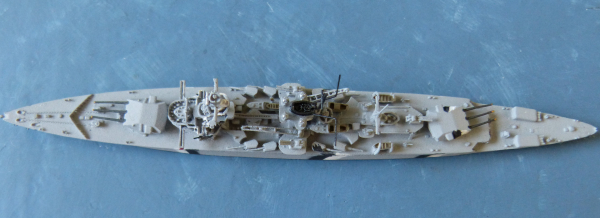 Neptun Modell - Panzerschiff Lützow in Tarnbemalung 1:1250 !