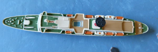 Hansa Modell Nr. 172 - Kreuzfahrtschiff TS Hamburg - Maßstab 1:1250