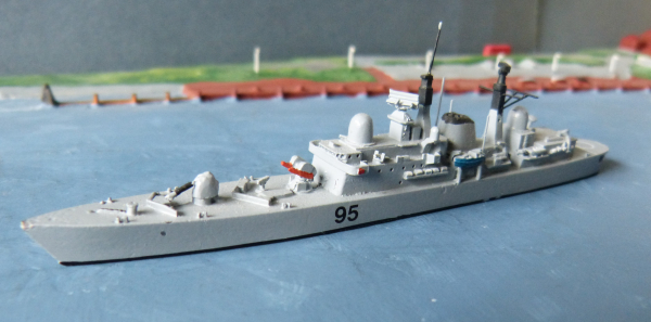 Ship Model ( 1:1250 ) Royal Navy : Destroyer Manchester from 1982