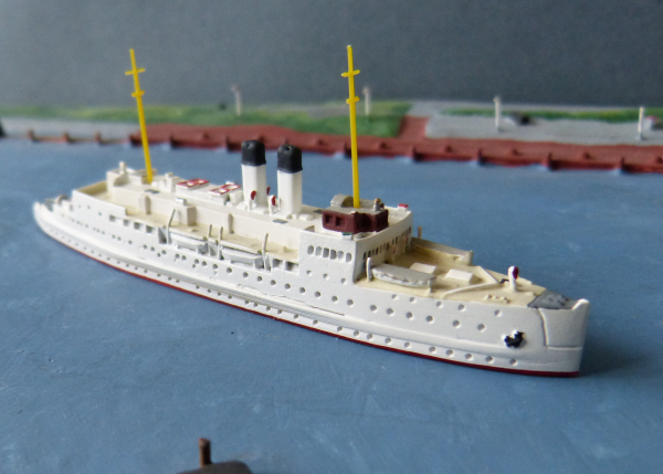 Ship Model : german Ferry / Steamer Schwerin - 1 : 1250 !