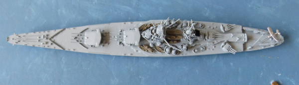 Neptun Ship Model 1401 Scale 1:1250 - French Navy 2. World War Battleship Richilieu