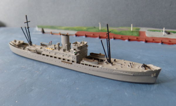 Mercator 1:1250 Metall Modell - U Boot Tender Erwin Wassner der Kriegsmarine !