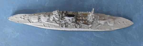 Ship Model - Royal Navy 2. World War Battleship Barham - Scale 1:1250