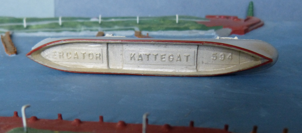 Mercator Modell 594 Tanker Dampfer Kattegat Maßstab 1:1250