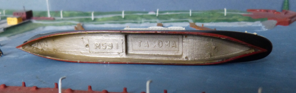 Mercator Ship Model M 591german Hapag Freightship Tacoma Scale 1 : 1250