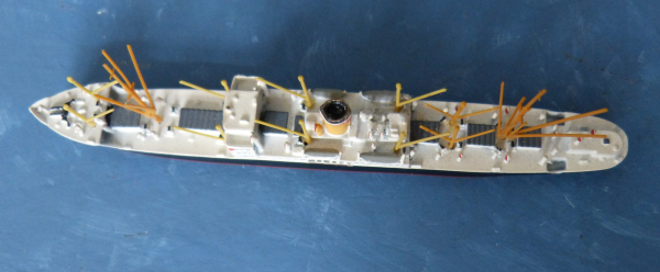 Mercator Ship Model M 573german Hapag Freightship Leuna Scale 1 : 1250