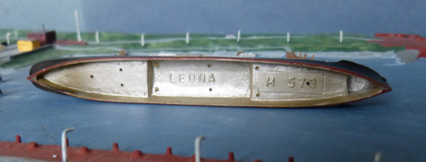 Mercator Ship Model M 573german Hapag Freightship Leuna Scale 1 : 1250