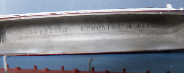 Mercator M 418 Ship Model Steamer  Liner Imperator Hapag Scale 1:1250