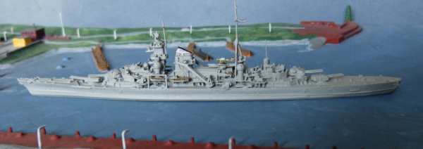 Neptun Modell 1031 - schwerer Kreuzer Blücher der Kriegsmarine - 1 : 1250