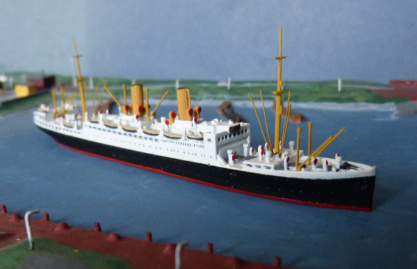 Mercator Ship Model 559 - german Passenger Steamer Stuttgart - 1 : 1250 - NDL Bremen