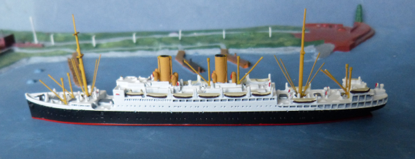 Mercator Ship Model 559 - german Passenger Steamer Stuttgart - 1 : 1250 - NDL Bremen