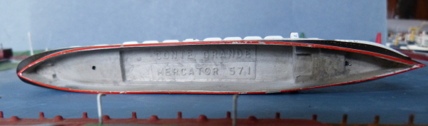 Mercator Modell M 571 Atlantik Liner Conte Grande Italian Line Maßstab 1:1250