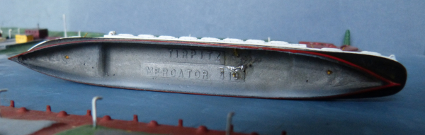 Mercator Modell 419 - Dampfer Passagierschiff Tirpitz - Reederei HAPAG 1:1250