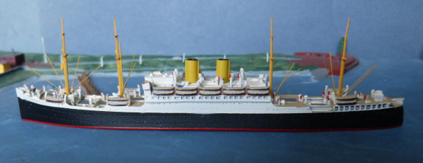 Mercator Modell 531 Dampfer Passagierschiff Albert Ballin Reederei HAPAG 1:1250