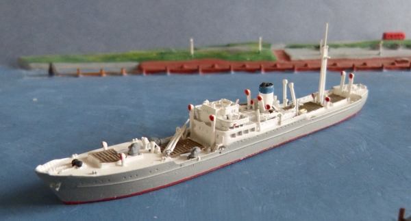 Neptun Modell 1023 : Hilfskreuzer Stier - deutsche Krigesmarine , Maßstab 1:1250 !