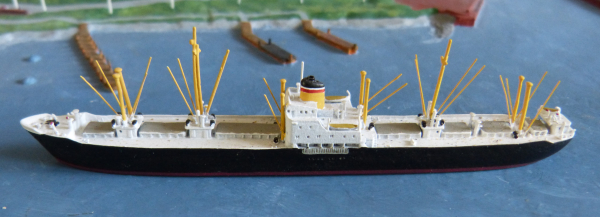 CM KR Ship Model 122 - Scale 1:1250 - german Freightship Leverkusen - Hapag Lloyd