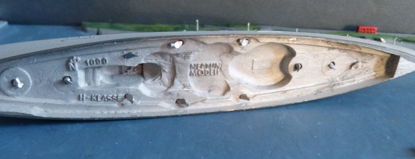 Neptun Ship Model 1000 : German 2. World War Battle Ship Project H Class - Scale 1:1250
