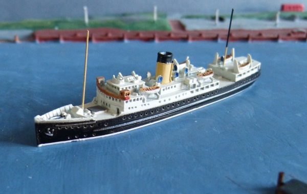 Albatros Ship Model 85 - old Steamer / Ferry Princess Maud - 1:1250