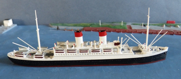 Mercator Ship Model 514 - German Passenger Steamer Monte Rosa , 1 : 1250 !
