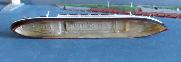 Mercator Ship Model 514 - German Passenger Steamer Monte Rosa , 1 : 1250 !