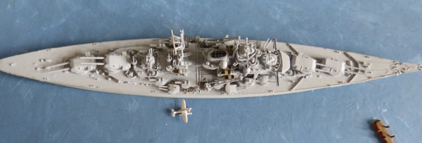 Neptun Ship Model 1002 - 1:1250 : German Second World War Battle Ship Bismarck