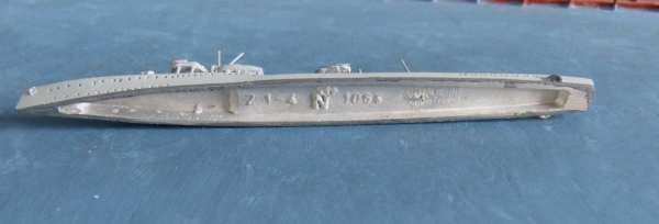 Neptun Ship Model 1065 - German 2. World War Destroyer Z 1 - 4 , 1:1250