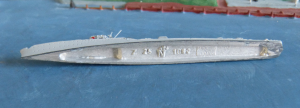 Neptun Ship Model 1062 - German 2. World War Destroyer Z 25 1:1250