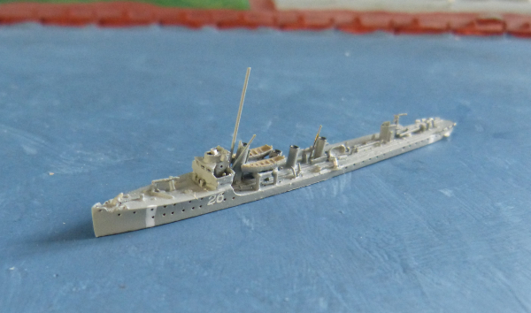 Rhenania 98 Ship Model 1:1250 swedish Torpedoboat Wachtmeister