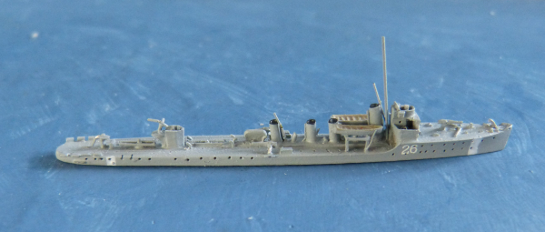 Rhenania 98 Ship Model 1:1250 swedish Torpedoboat Wachtmeister