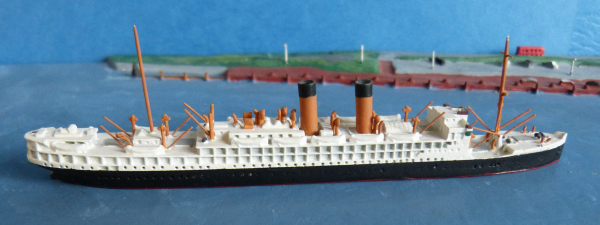 Rhenania Ship Model RHE 15 old Steamer Passengership Jan Pieterzoon Coen 1:1250