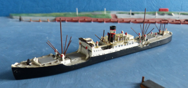 Poseidon  Modell PO 15 Dampfer Frachter Weissenfels Maßstab 1:1250 DDG Hansa