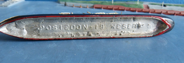 Poseidon  Modell PO 19 Dampfer Frachter Weser Maßstab 1:1250 NDL Bremen