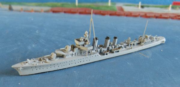 Neptun Ship Model N 1463 French Navy 2. World War Destroyer Fougueux Scale 1:1250