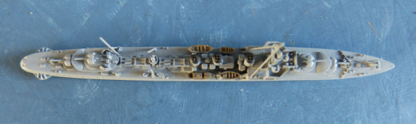 Neptun Ship Model N 1463 French Navy 2. World War Destroyer Fougueux Scale 1:1250