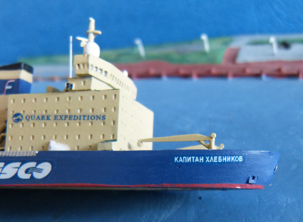 Recknitzmodell REMO 19 russischer Eisbrecher Kapitän Khlebnikov Maßstab 1:1250 Quark Expeditions
