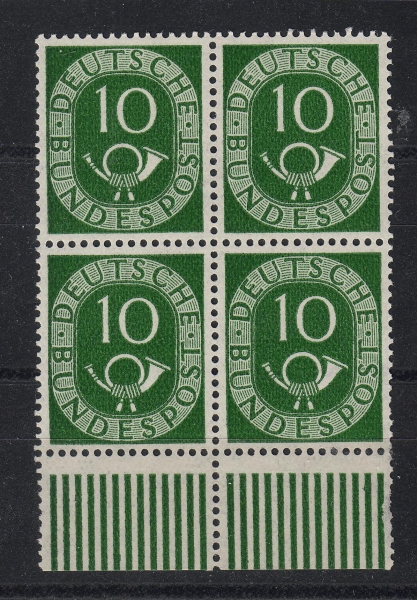Germany Bundespost 4x Michel Nr.: 128 ( Posthorn ) Mint  ! Proofed - Schlegel