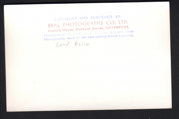 Fotokarte vom Linienschiff Lord Nelson !