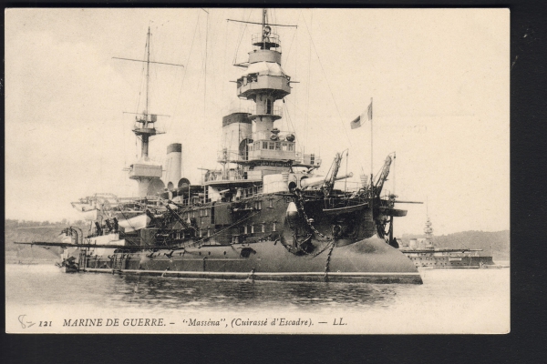 Postcard Cruiser / Ironclad Massena !