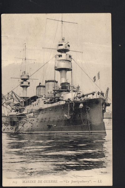 Postcard French Cruiser / Ironclad Jaureguiberry !